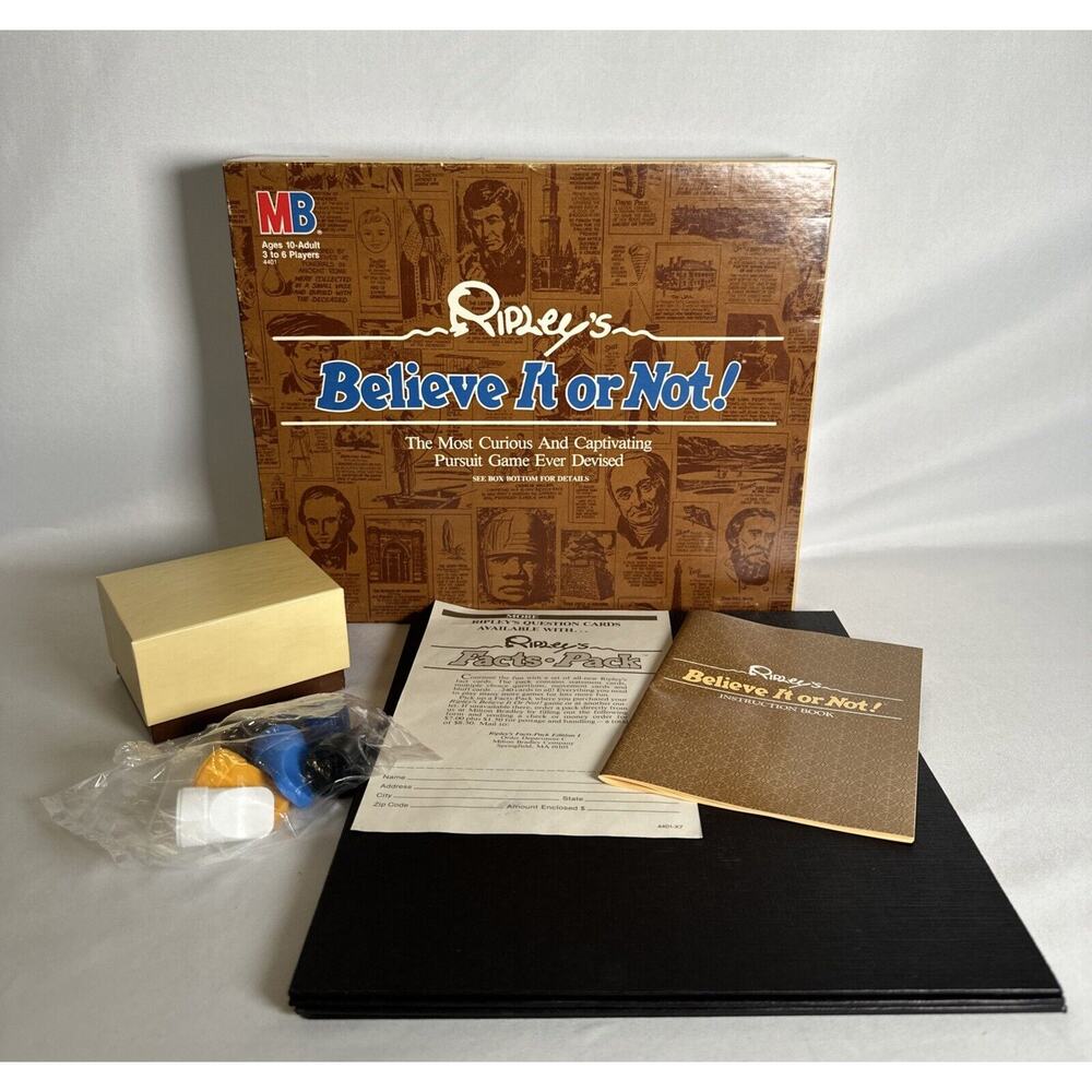 Vintage - Ripley’s Believe It Or Not - Milton Bradley 1984 Board Game - Complete